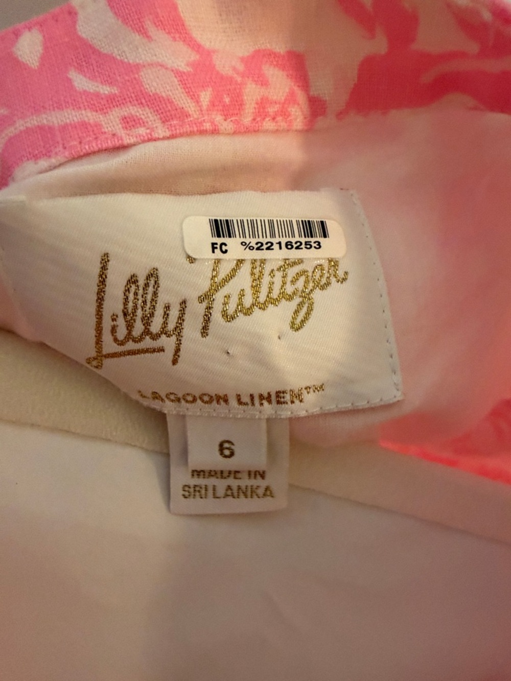 Lilly Pulitzer Pink & White Tropical Mini Shift Dress - Picture 2 of 10